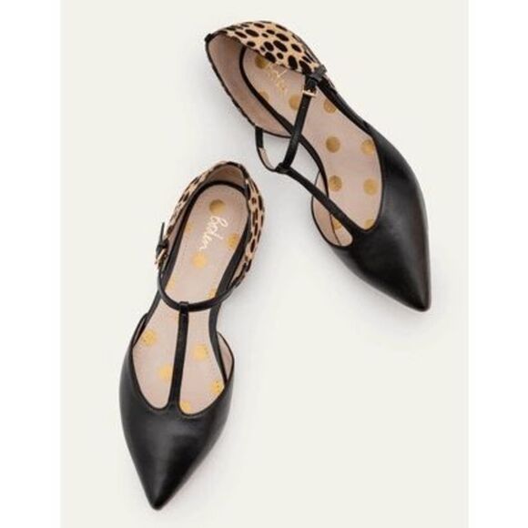 Boden Shoes - Boden Leopard Print Black Sienna Flats Size 37